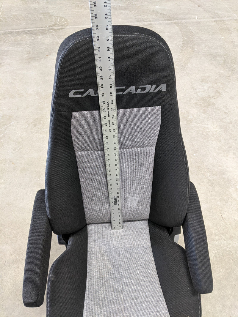 Used Freightliner Cascadia Gray & Black Air Ride Driver Seat - P/N: C27-00099-301 (8260686807356)