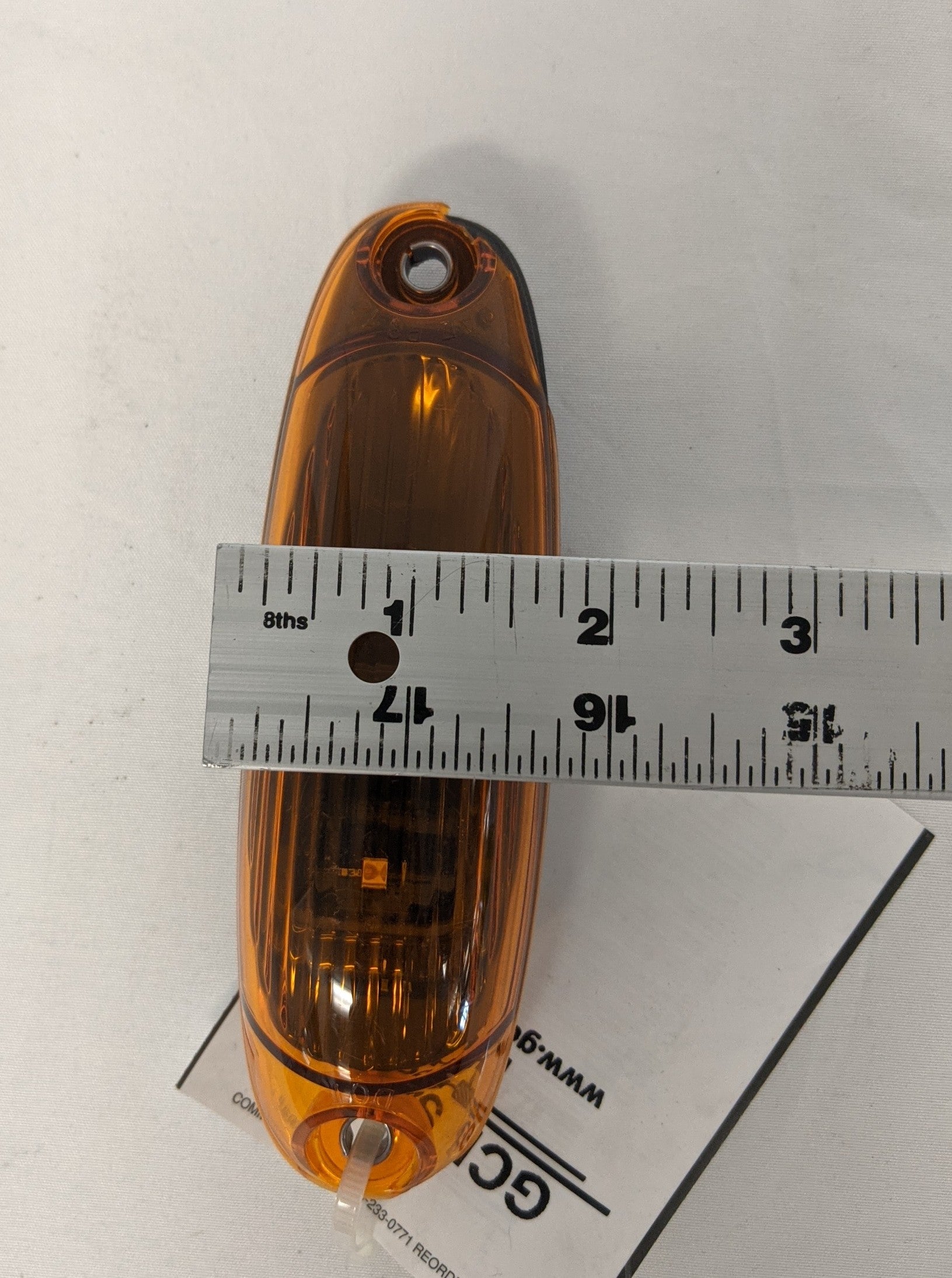 Damaged Freightliner Amber Marker LED Lamp - P/N A66-08222-000