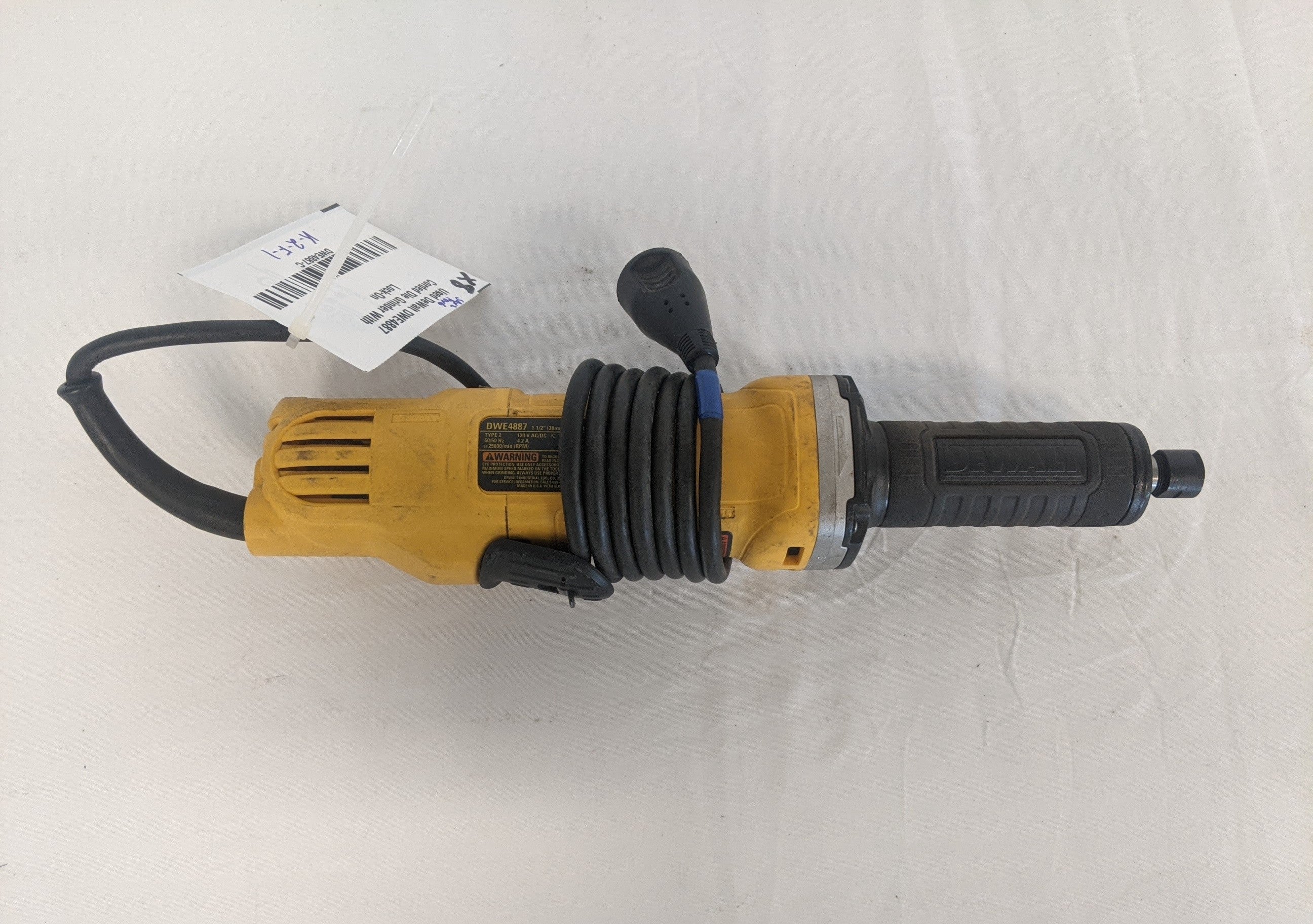 Used DeWalt DWE4887 Corded Die Grinder With Lock-On - DWE4887N (8261977342268)