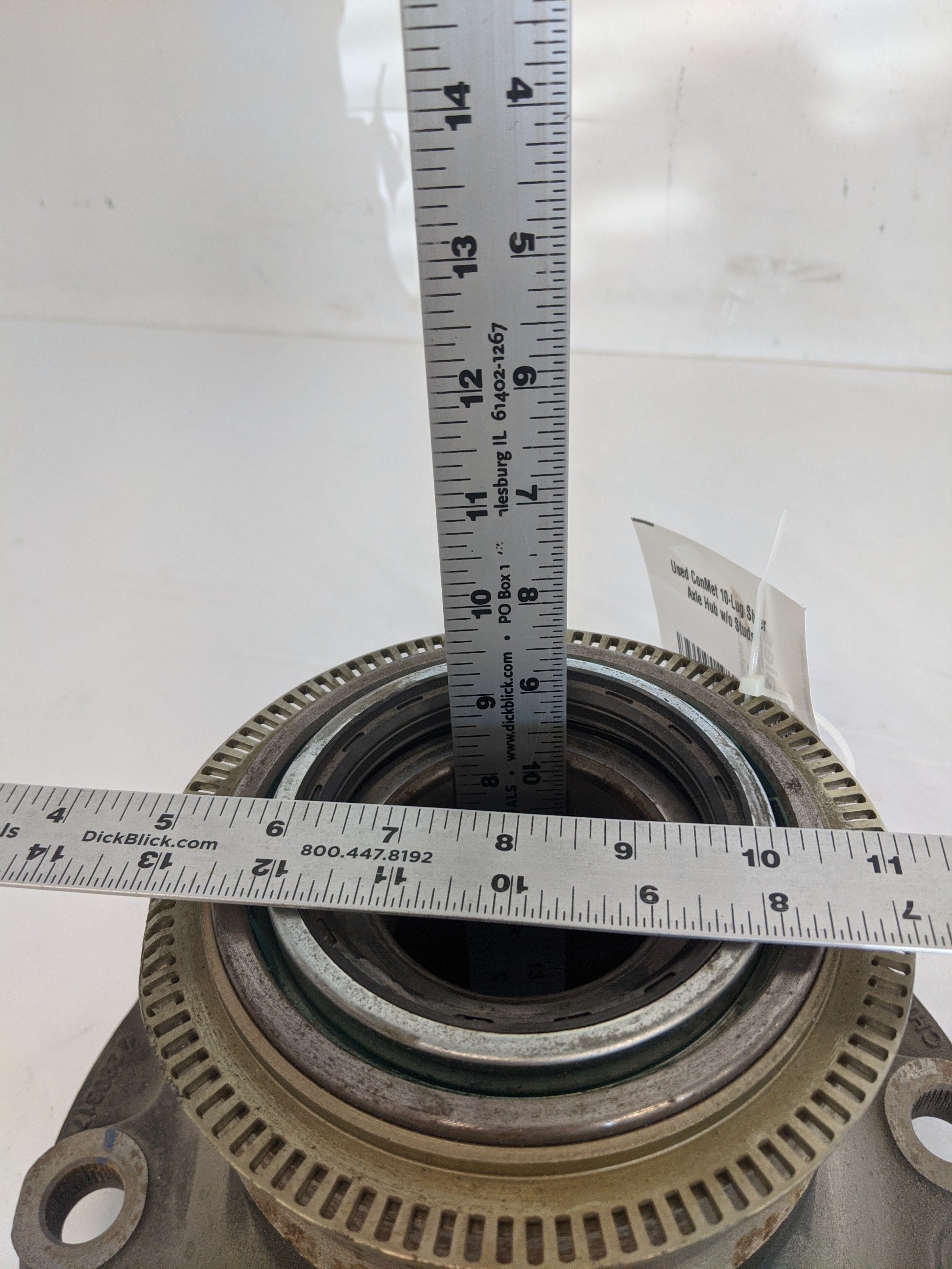 Used ConMet 10-Lug Steer Axle Hub w/o Studs - P/N 10001389