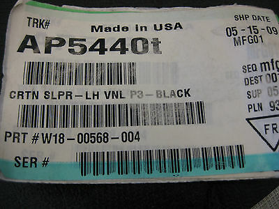 Freightliner Black Vinyl Left Hand Sleeper Curtain PN  W18-00568-004 (3965150265430)